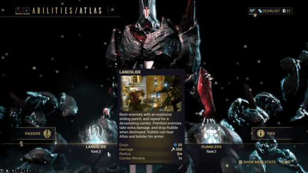 warframe atlas petrify build